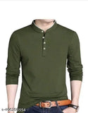Stylish maroon long-sleeve premium cotton T-shirt for men, pack of 2
