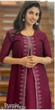Vichitra Silk, three-quarter sleeve festival special in seven colors, India-made