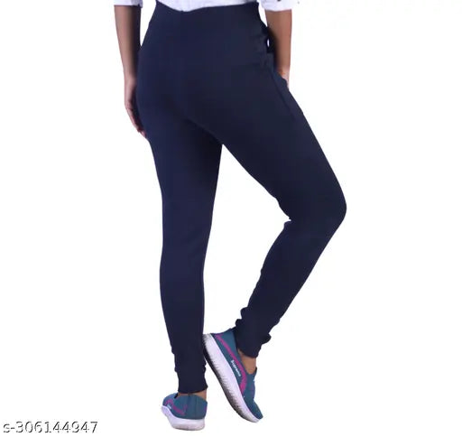 Cotton Lycra jeggings (pack of 4), stylish and lightweight women's jeans made from recycled cotton hose waste, available in sizes 26, 28, 30, 32, 34, and free size