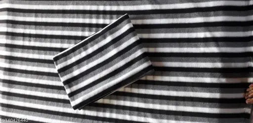 Richlinen Striped Fleece Single Bed Blanket (Pack of 2), soft, comfortable, warm for multipurpose use in AC rooms