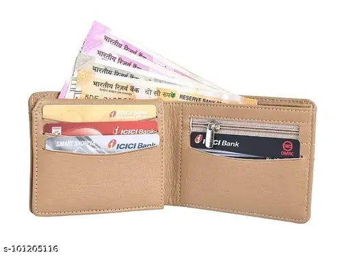 Striped synthetic Waltwood wallet, free size, exclusive artificial leather accessory for everyday use, well-designed with durable cloth lining, made in India