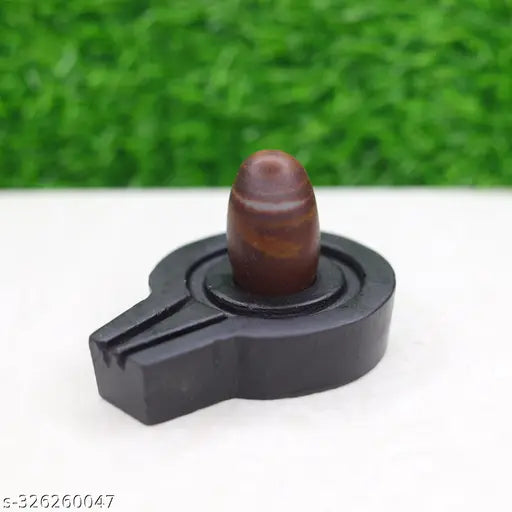 Narmadeshwar Shivling, natural Narmada stone, multi-colored, 15 inch tall, Indian origin