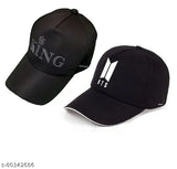 Cotton king ruber&BTS baseball cap, self-design pattern, stylish men's cap from India