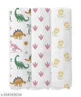 Soft, cotton AC crib swaddling blankets (3pcs), self-designed, hypoallergenic, antibacterial, eco-friendly for AC rooms