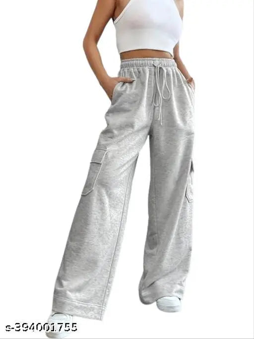 Solid cotton palazzo trousers for women, breathable and comfortable, suitable for office, school, formal, casual daily use