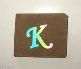 PU printed alphabet wallet, five compartments, free size (22cm x 12cm), made in India