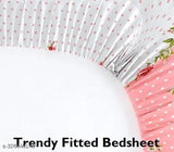 Soft feel cotton king size bedsheet with 2 pillow covers, floral print, 320 thread count, fits 72x72 inches