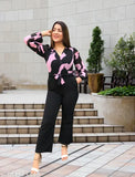 Stylish printed Georgette jumpsuit for women/girls, long-sleeved and comfortable for all seasons