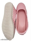 Pink FABULOUSWOMEN Bellies Ballerinas K333, women's casual shoes on display, India origin