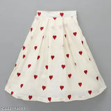 Chanderi cotton crop top & lehenga set, stylish tie-up strap, quirky print, 3-8 years, Indian origin