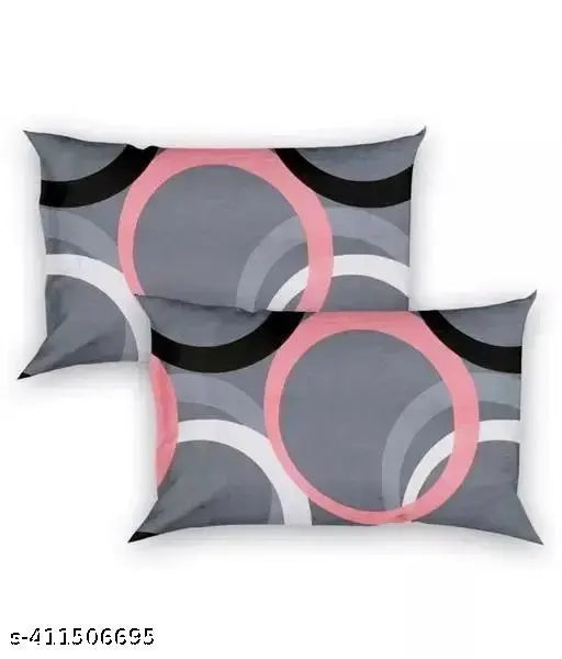 Vibrant checkered design, breathable superfine cotton king size fitted bedsheet set with 2 pillow covers - ideal for summer, perfect for double bed