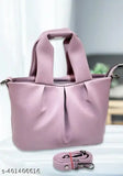 Lavender PU Sling Bag - Stylish, versatile, and spacious sling bag for women with 3 compartments. Free size (10x3x6 in). Affordable women's fashion accessory from India