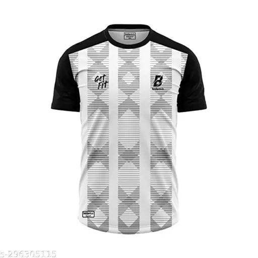 Comfortable polyester sports jersey and shorts for football, tennis, hockey, badminton, running - multi-purpose gymwear in XXL size, made in India