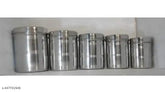 Stainless steel jumbo containers set of 5 pcs, Timeking Steels STORAGE, net quantity: pack of 5, India
