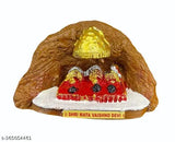 Ceramic MATA Vaishno Devi figurine, handmade, small size, color may vary. Traditional Indian god idol for religious home decor, made from poly resin