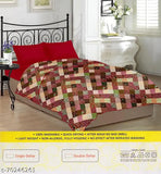 Cotton single bed Dohar, Jaipuri net design, optimal comfort, free size, India origin