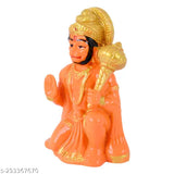 Orange resin Grow n Shine Hanuman idol for car dashboard decor