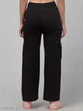 Cotton blend solid net trousers for women - elegant, classy trousers available in XS, S, M, L sizes from India