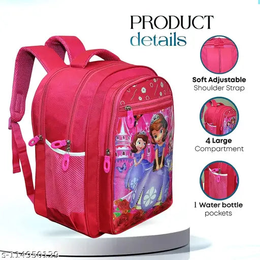 Polyester net free size school bag for girls, ideal accessory for students in India