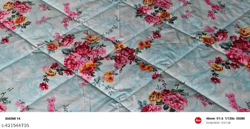 Unique cotton AC comforter for double beds - ideal for mild winter seasons