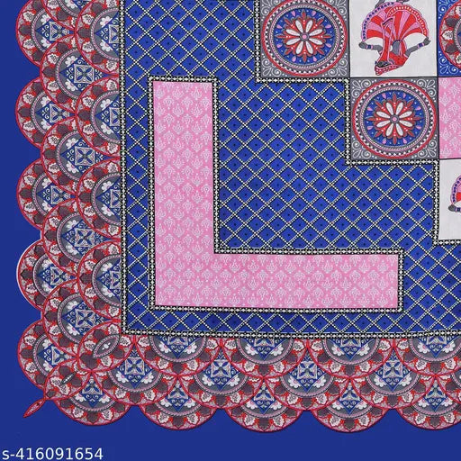 Cotton King King-Size Jaipuri Net Bedsheet - 160 thread count, Queen size (100x90 inches) from India