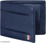 Faux leather men's casual wallet with 2 compartments, solid design, durable, lightweight, India-made accessory for gifting