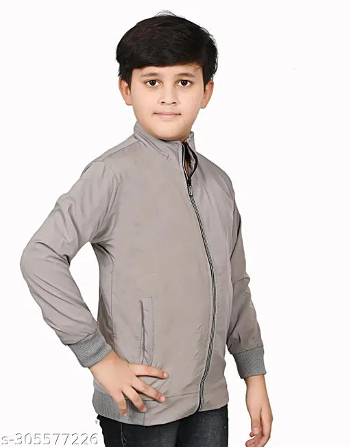 Polyester long sleeve kids wind cheater, solid net design for ages 3-4 years