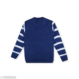 Wool knit sweater for infant & kids with dinosaur Santa print, fun frolic design. One size available in multiple age groups from 0-6 months to 6-7 years