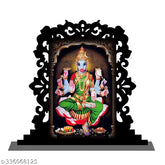 Multicolor acrylic antique Varahi Amman idol for car dashboard or home decor, ideal gift for offices, temples, study tables, or desks, divine look with excellent engraving cuts, Indian origin