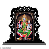 Multicolor acrylic antique Varahi Amman idol for car dashboard or home decor, ideal gift for offices, temples, study tables, or desks, divine look with excellent engraving cuts, Indian origin