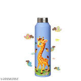 Stainless Steel Multicolor Water Bottle 1000ML - Leak-proof, perfect for fridge, school, gym, home, office use for boys, girls, and kids (India)