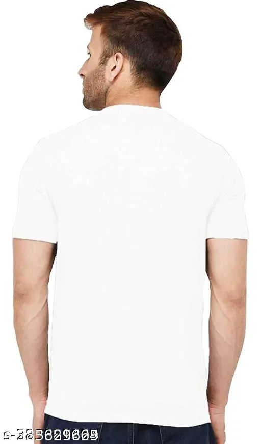 Striped polyester t-shirt for men, cool print and short sleeves, size M from India