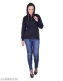 Woolen classy retro women's sweatshirt, solid color, long sleeves - Available in multiple sizes