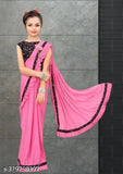 Striped net Indian baby girl saree for wedding party, unstitched blouse included for sizes 3-14 years