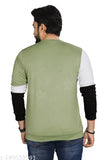 Stylish cross pattern polycotton long sleeve T-shirt for boys, trendy mens fashion t shirt, colorblocked design available in S-XL sizes