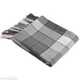 Cotton blend checkered throw blanket for couch, soft & cozy (50x60 inches), versatile home decor essential