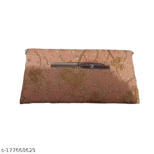 Handcrafted embroidered net clutch bags, pack of 6 for bridal or casual events, Indian origin