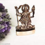 Antique finish copper plated Kali MATA statue (12CM), ideal for car dashboard, home decor, or office showpiece