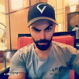 Stylish cotton baseball caps (1 Ediko, 1 Virat) for men and women, trending modern design in onesize pack of 2 from India