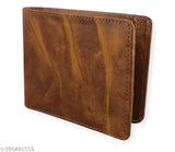 Trendy HRF STAR PU leather wallet, dual zip pockets, 5 card slots, 2 currency compartments - high-quality accessory for stylish storage