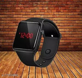 Digital watch, silicon strap, trending men and women's smart watch for Diwali sale, free size, India origin