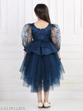 Navy Blue net embellished dress for girls ages 1-2 years, popular Toy Balloon design