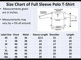 Solid Men's White Cotton Polo with Royal Blue Tipping Full Sleeve, made in India