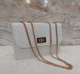 PU colourblock slingbag for women. Graceful and classy design with one compartment, free size (L15xW3xH10), made in India