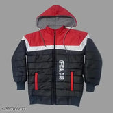 Colorblocked wool boys jacket from India, perfect for trendy kids aged 0-8 years