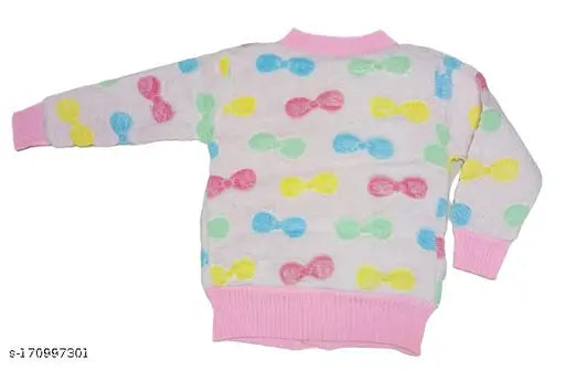 Wool printed net new born baby/kids winter sweater with long sleeves, warm and cozy for chilly days