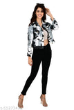Black tie-dye cotton blend jacket from 69 Fashion Street, trendy and eco-friendly denim wear on model
