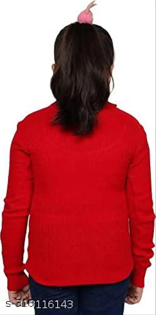 Woolen warm full sleeves high neck inner skivvy for winters - pack of 2. Adorable girls pullover in solid pattern, perfect for chilly weather