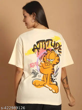 Graphic printed cotton loose casual wear oversize t-shirt, short sleeves, vibrant print design, women's sizes S-XXL, ideal for daily wear or college