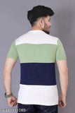 Men's self-design cotton t-shirt (L), short sleeves, made in India